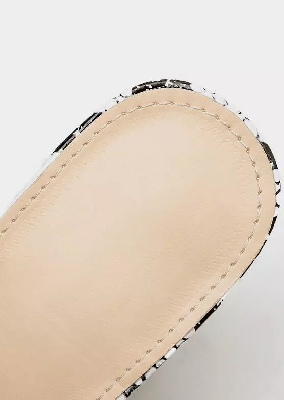 Snake Skin Printed Hollow Out Heeled Sandals 14 Snake Skin Printed Hollow Out Heeled Sandals - Image 12