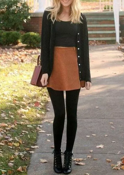 Winter Thickened Warm Fleece Lined High Waist Leggings - Black 10 Winter Thickened Warm Fleece Lined High Waist Leggings - Black - Image 8