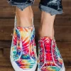 Tie Dye Slip On Round Toe Flat Sneakers 2 Tie Dye Slip On Round Toe Flat Sneakers -Garment Sale Store 490140 1 57491009 124