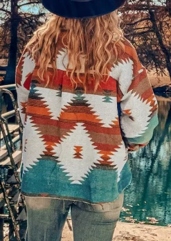 Aztec Geometric Slit Button Pocket Coat 11 Aztec Geometric Slit Button Pocket Coat -Garment Sale Store 493219 575354495 124