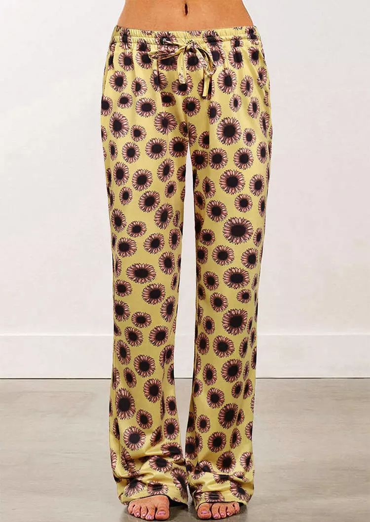 Sunflower Drawstring Wide Leg Pants - Yellow 3 Sunflower Drawstring Wide Leg Pants - Yellow
