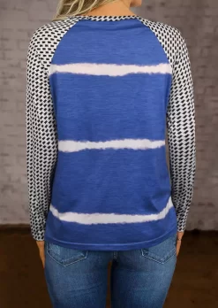 Long Raglan Sleeve Pullover O-Neck Blouse -Garment Sale Store 515352 101534852 124