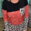 Leopard Pocket Color Block Splicing Long Sleeve Blouse -Garment Sale Store 518756 1 10050545 124