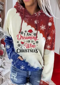 I Am Dreaming Of A Wine Christmas Hoodie