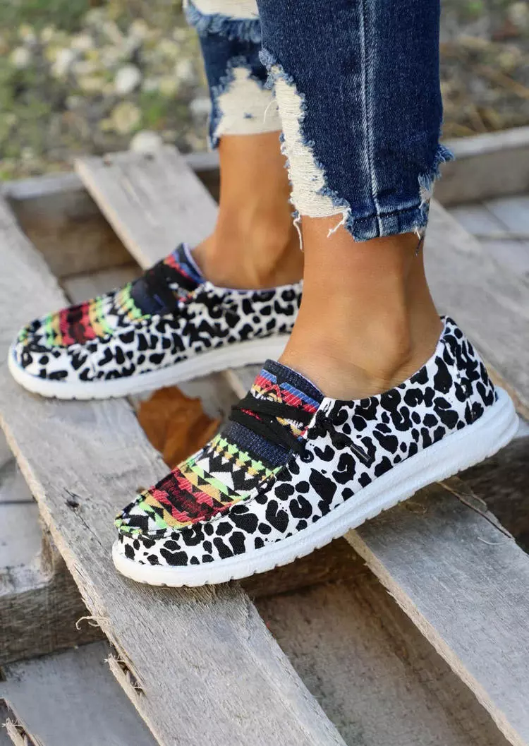 Western Leopard Lace Up Sneakers 3 Western Leopard Lace Up Sneakers