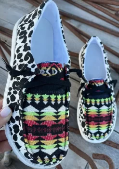 Western Leopard Lace Up Sneakers 10 Western Leopard Lace Up Sneakers -Garment Sale Store 526379 569956481 124