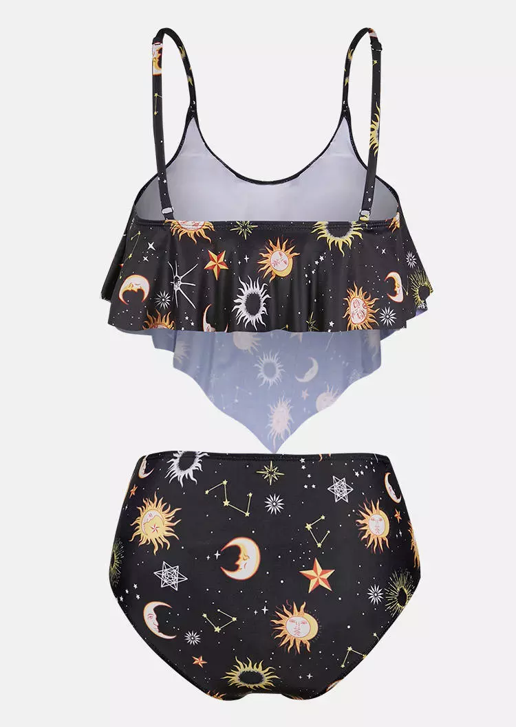Sun Moon Star Tankini Set - Black 6 Sun Moon Star Tankini Set - Black - Image 4