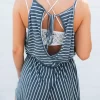 Striped Hollow Out Open Back Tie Romper Without Camisole 2 Striped Hollow Out Open Back Tie Romper Without Camisole -Garment Sale Store SCM001453 1 42757294443838 124