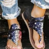 American Flag Glitter Flip Flops Flat Sandals 2 American Flag Glitter Flip Flops Flat Sandals -Garment Sale Store SCM002546 1 60645943819591 124