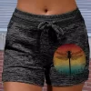 Gradient Dragonfly Pocket Drawstring Shorts - Dark Grey -Garment Sale Store SCM003039 1 61758902939071 124