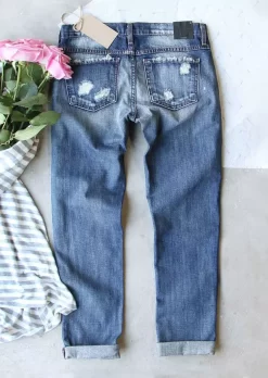 Halloween Pumpkin Face Ripped Denim Pants - Blue -Garment Sale Store SCM005135 1 80575711666807 124