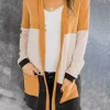 Color Block Pocket Open Front Cardigan 1 Color Block Pocket Open Front Cardigan -Garment Sale Store SCM005643 1 82958815123013 124