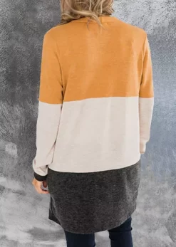 Color Block Pocket Open Front Cardigan -Garment Sale Store SCM005643 2 82958814908926 124