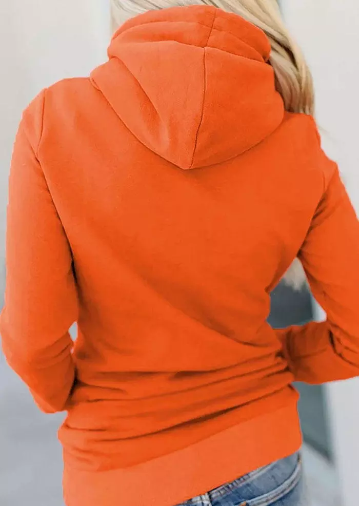 It's Fall Y'all Buffalo Plaid Pumpkin Drawstring Hoodie - Orange 5 It's Fall Y'all Buffalo Plaid Pumpkin Drawstring Hoodie - Orange - Image 3