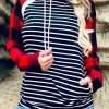 Buffalo Plaid Striped Zipper Pocket Hoodie 2 Buffalo Plaid Striped Zipper Pocket Hoodie -Garment Sale Store SCM007512 1 92677181101989 124