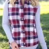 Plaid Zipper Pocket Vest Coat -Garment Sale Store SCM007727 1 A1193729879780 124