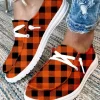 Buffalo Plaid Slip On Flat Canvas Sneakers -Garment Sale Store SCM008181 1 93025033544865 124