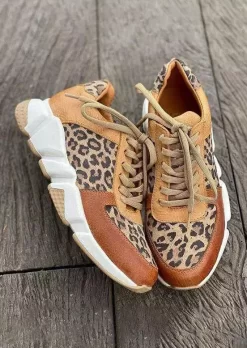 Leopard Lace Up Casual Sneakers -Garment Sale Store SCM008885 1 A2708125302664 124