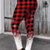 Christmas Snowflake Buffalo Plaid Skinny Leggings 2 Christmas Snowflake Buffalo Plaid Skinny Leggings -Garment Sale Store SCM009434 4 124 12 101555249 124