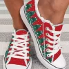 Christmas Tree Lace Up Flat Sneakers 2 Christmas Tree Lace Up Flat Sneakers -Garment Sale Store SCM010001 1 B0948876267885 124