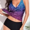 Gradient Glitter Adjustable Strap Tankini Set 2 Gradient Glitter Adjustable Strap Tankini Set -Garment Sale Store SCM011144 1 C1441394846618 124