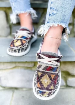 Leopard Geometric Slip On Round Toe Flat Sneakers 9 Leopard Geometric Slip On Round Toe Flat Sneakers -Garment Sale Store SCM011518 1 C1357837142790 124