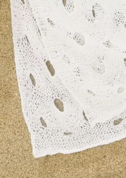 Hollow Out Slit O-Neck Crochet Cover Up Dress - White 10 Hollow Out Slit O-Neck Crochet Cover Up Dress - White -Garment Sale Store SCM011524 1 C1976535234928 124