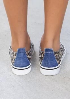 Leopard Splicing Color Block Slip On Flat Sneakers -Garment Sale Store SCM011577 1 C2203522917664 124