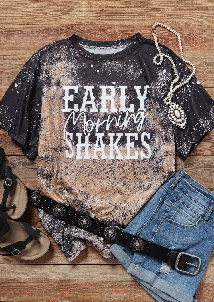 Early Morning Shakes Bleached T-Shirt Tee 4 Early Morning Shakes Bleached T-Shirt Tee - Image 2