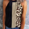 Leopard Color Block Casual Tank 2 Leopard Color Block Casual Tank -Garment Sale Store SCM012099 2 30903640462346 124