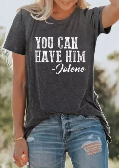 You Can Have Him T-Shirt Tee - Dark Grey -Garment Sale Store SCM012445 2 41809394695304 124