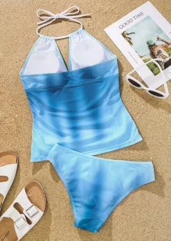 Gradient Ruched Open Back Tankini Set -Garment Sale Store SCM012538 1 20675960453153 124