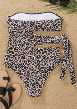 Leopard Hollow Out One-Piece Swimsuit 11 Leopard Hollow Out One-Piece Swimsuit -Garment Sale Store SCM012581 1 21455325702072 124