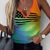 American Flag Gradient Notched Neck Tank -Garment Sale Store SCM012755 1 21136515017608 124