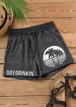 Day Drinkin' Coconut Tree Pocket Shorts - Dark Grey 9 Day Drinkin' Coconut Tree Pocket Shorts - Dark Grey -Garment Sale Store SCM012759 4 102555650 124