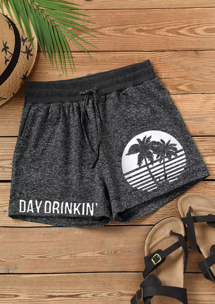 Day Drinkin' Coconut Tree Pocket Shorts - Dark Grey 5 Day Drinkin' Coconut Tree Pocket Shorts - Dark Grey - Image 3