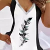 Glitter Feather Color Block Camisole - White -Garment Sale Store SCM013001 1 30198382468206 124