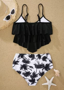 Coconut Tree Ruffled Layered Ruched Tankini Set -Garment Sale Store SCM013146 1 22366051614206 124