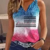 Freedom American Flag Notched Neck Tank -Garment Sale Store SCM013268 1 30253065718726 124