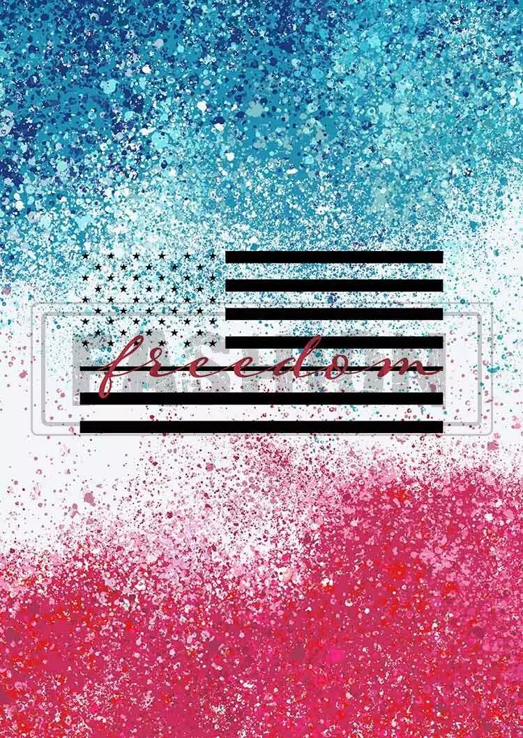 Freedom American Flag Notched Neck Tank 6 Freedom American Flag Notched Neck Tank - Image 4