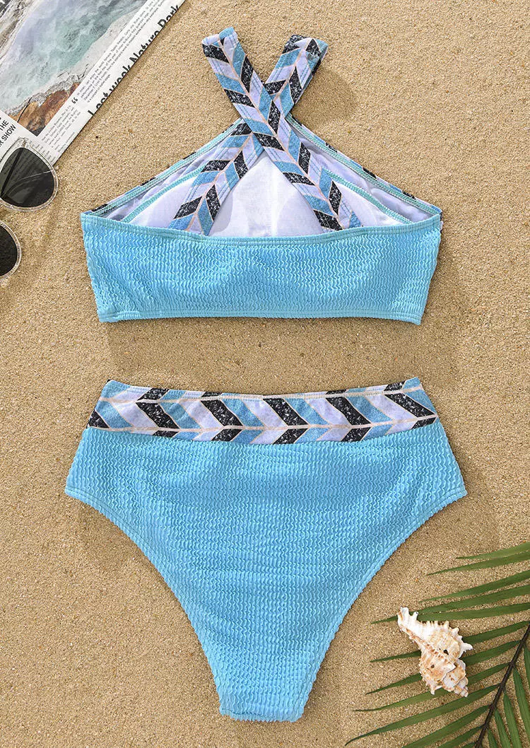 Geometric Halter Casual Bikini Set 6 Geometric Halter Casual Bikini Set - Image 4