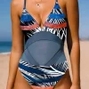 Color Block Open Back One-Piece Swimsuit