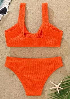 Front Twist Vacation Bikini Set - Red -Garment Sale Store SCM013522 1 31795969062686 124