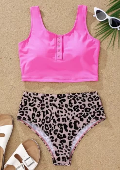 Leopard Snap Button Tankini Set -Garment Sale Store SCM013613 1 569851554 124