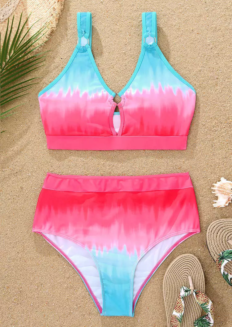Gradient Hollow Out Bikini Set 4 Gradient Hollow Out Bikini Set - Image 2