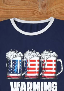 Warning The Girls Are Drinking Again American Flag T-Shirt Tee -Blue 8 Warning The Girls Are Drinking Again American Flag T-Shirt Tee -Blue -Garment Sale Store SCM014405 1 32239476920733 124