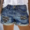 Lace Patch Pocket Denim Shorts - Blue 1 Lace Patch Pocket Denim Shorts - Blue -Garment Sale Store SCM014667 1 40720625352355 124
