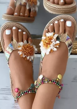 Sunflower Flip Flops Trendy Flat Slippers Without Anklet - White 7 Sunflower Flip Flops Trendy Flat Slippers Without Anklet - White -Garment Sale Store SCM014684 1 32868494969506 124