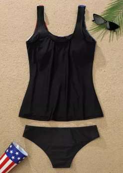 American Flag Tankini Set - Black -Garment Sale Store SCM014693 1 40672111931593 124