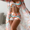 3Pcs Abstract Graphic Drawstring Tie Bikini Set 1 3Pcs Abstract Graphic Drawstring Tie Bikini Set -Garment Sale Store SCM014708 1 32858227422457 124